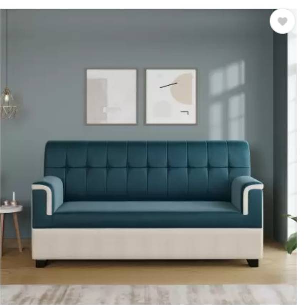 SS CRAFTMAKERS Wood Fabric 3 Seater  Sofa