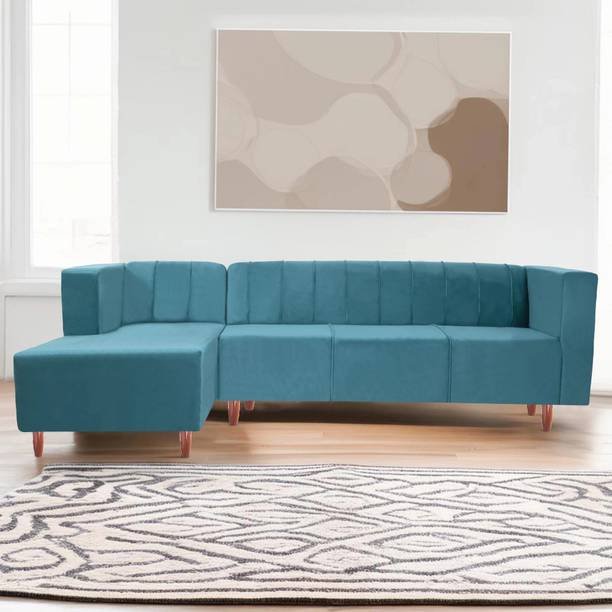 Seventh Heaven Sydney 6 Seater Sofa, Extra Spacious, Plush Suede Fabric 6 Seater  Sofa