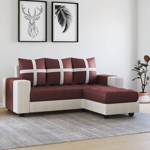 KDDecor Sectional Fabric Sofa Set| Living Room, Bedroom, Office Furniture Fabric 4 Seater  Sofa