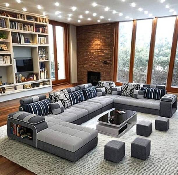 Imroz Leather 6 Seater Sofa