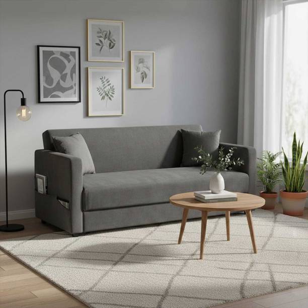 Flipkart Perfect Homes Alleppey Relax Sofa with Soft Fabric Upholstery for Home Living Room Fabric 3 Seater Sofa
