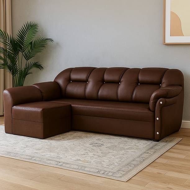 Flipkart Perfect Homes Leatherette 4 Seater  Sofa
