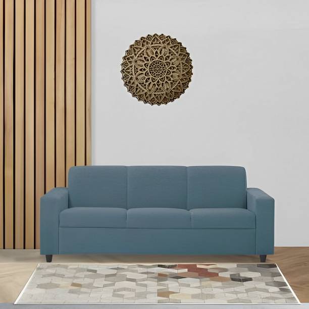 shivang mattress Fully Upholstered Three Seater Sofa For Living Room , Bed Room , Office , Cafe Fabric 3 Seater  Sofa