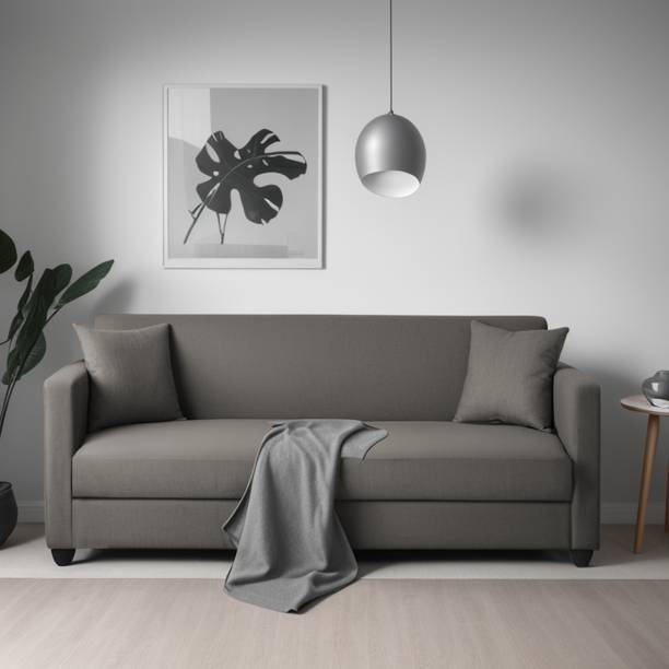 Trevi Riya Solid Wood Premium Fabric 3 Seater  Sofa