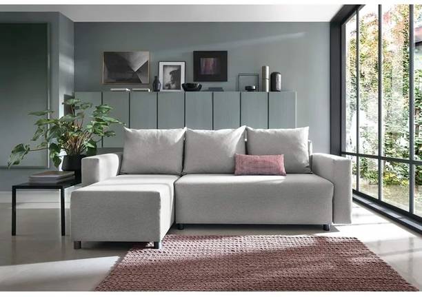 Comfort Couch Lorena 3 Seater Fabric L Shaped Sectional Sofa Set for Living Room Fabric 3 Seater  Sofa