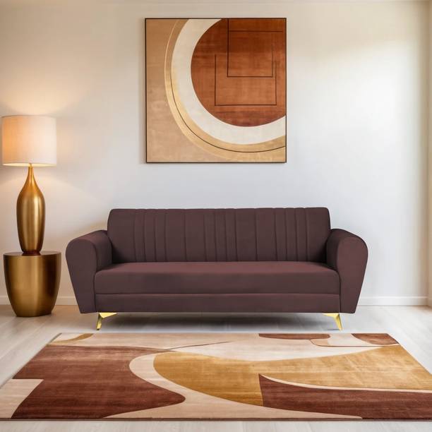 Comfort Mantra Comfort Mantra Eden 3 Seater Sofa, Extra Spacious, Plush Suede Fabric 3 Seater  Sofa