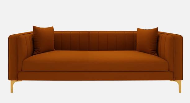 Adorn Homez Jack Velvet Sofa Fabric 2 Seater  Sofa