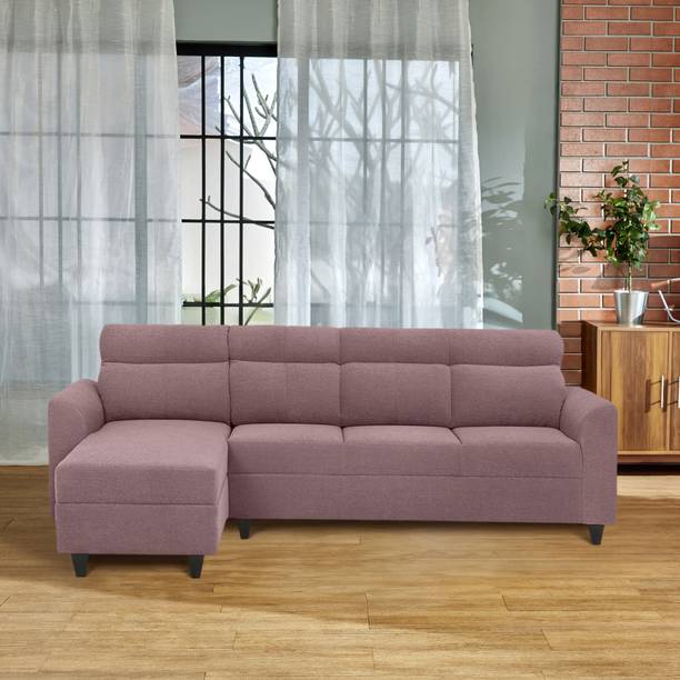 Duroflex Zivo Plus Interchangeable Lounger (Chaise) Set Fabric 3 Seater  Sofa
