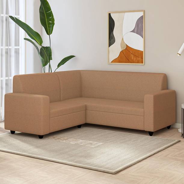 Wakeup India Cuddlr 5 Seater Sectional RHS L Shape Sofa Set for Living Room Fabric 5 Seater  Sofa