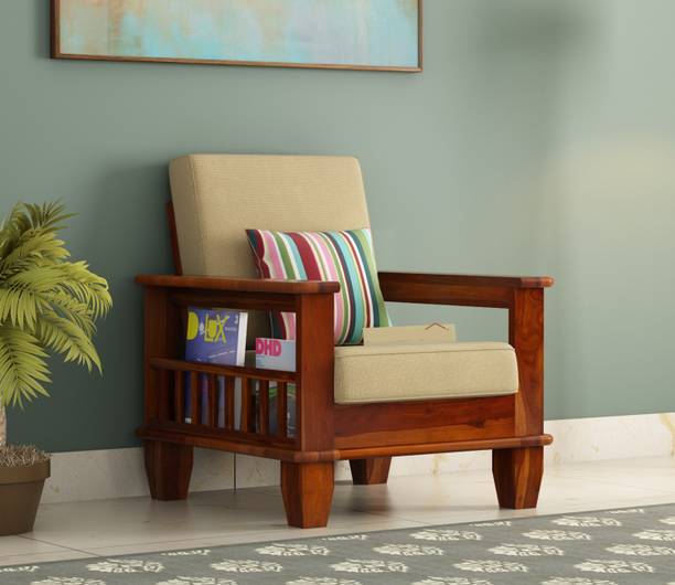 Bhagwant Olga Fabric 1 Seater  Sofa