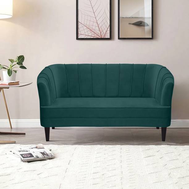 ARRA Oslo Two Seater Velvet Fabric Sofa Fabric 2 Seater  Sofa