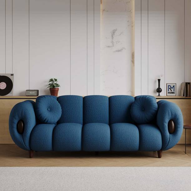 RM HOME Minotti Premium Boucle Fab Modern Design Soft Comfort Superior Craftsmanship Fabric 3 Seater Sofa