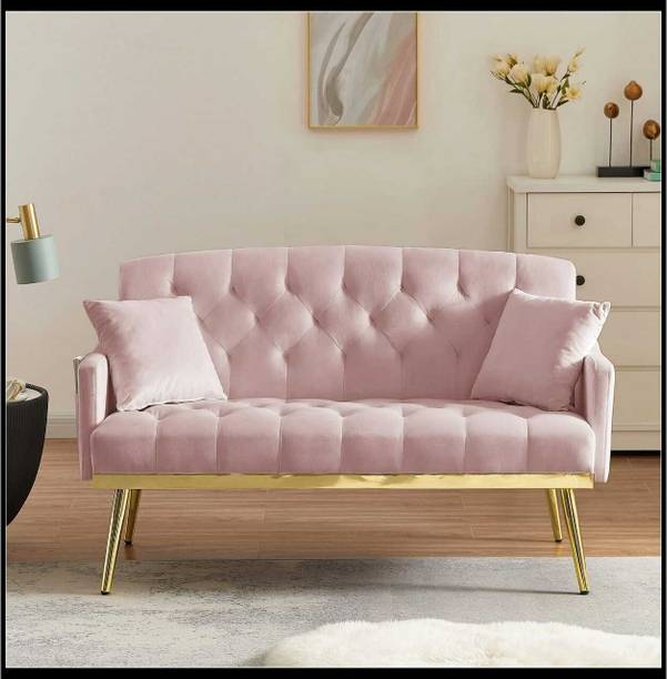 Soul Light Art Velvet 2-seater Loveseat sofa Fabric 2 Seater  Sofa