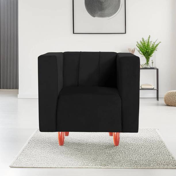 Seventh Heaven Sydney 1 Seater Sofa, Extra Spacious, Plush Suede Fabric 1 Seater  Sofa