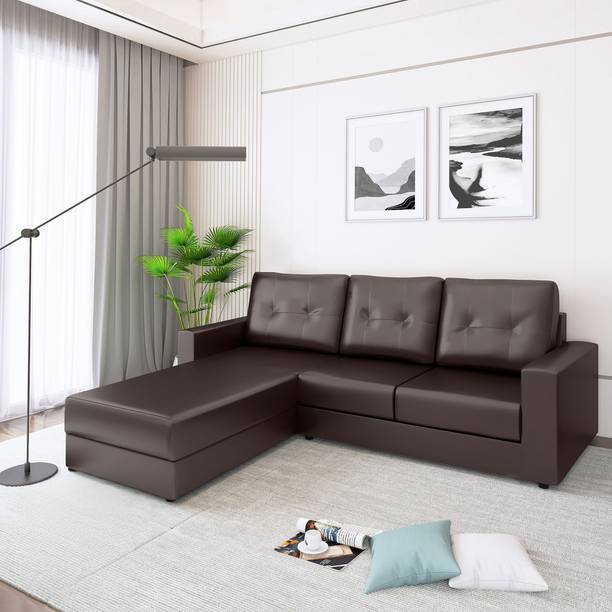 Flipkart Perfect Homes Bruny RHS Leatherette 5 Seater  Sofa
