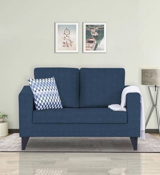 Carftjar Wooden Frame Two Seater Fabric Sofa For Living Room/ Office/ Guest Room || Fabric 2 Seater  Sofa