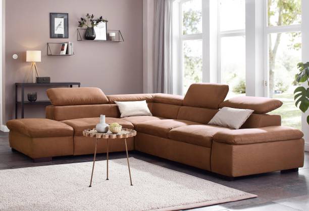 fabrique Impressa L shape corner Fabric 5 Seater  Sofa