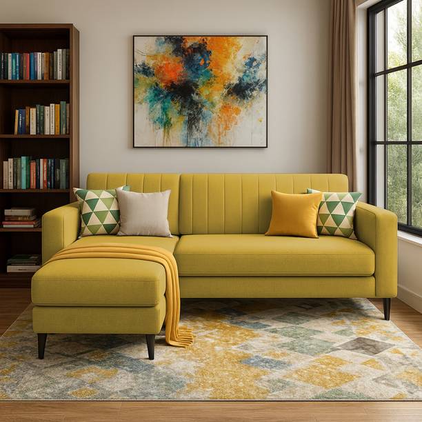 Casaliving Moris LHS Fabric 4 Seater  Sofa