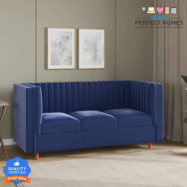 Flipkart Perfect Homes Nyle Fabric 3 Seater  Sofa
