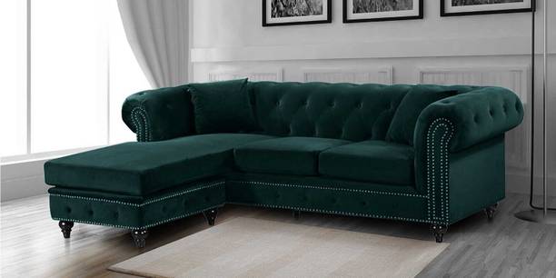 Soul Light Art Modern Wooden Sofa For Living Room,Guest Room,Hotels 3-Person Sofa Green Half-leather 3 Seater  Sofa