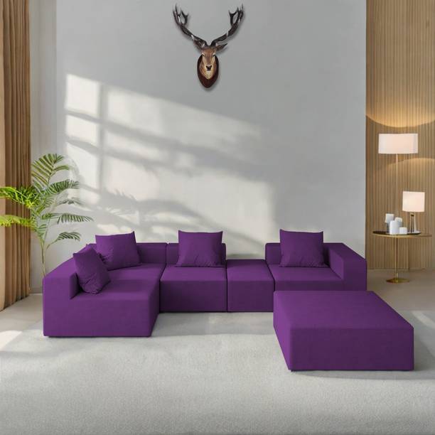 Casaliving Sheron Fabric 8 Seater  Sofa