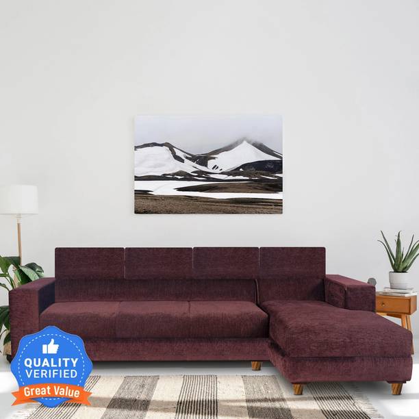 Seventh Heaven Berlin 6 Seater Sofa, Extra Spacious, Chenille Molfino Fabric: 1 Year Warranty Fabric 6 Seater  Sofa