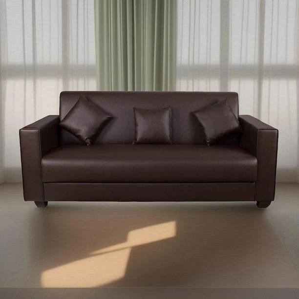 gnanitha Leatherette 3 Seater  Sofa