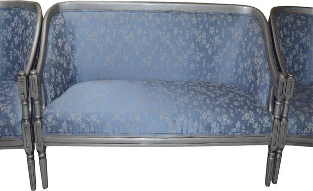 HASTKARI Traditional Wooden Sofa Seater for Home & Office Fabric 5 Seater  Sofa