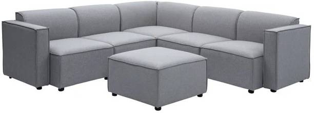 Comfort Couch Tolix 5 Seater Fabric Sofa Set for Living Room Fabric 5 Seater  Sofa
