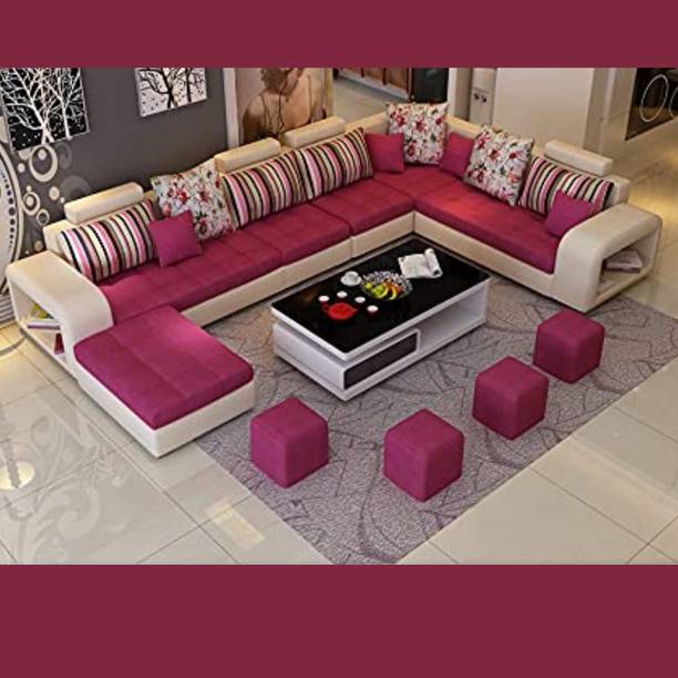 Homax 11-Piece U-Shape Modular Sofa Set – 12-Seater Luxury Sectional in Premium Fabric 12 Seater  Sofa