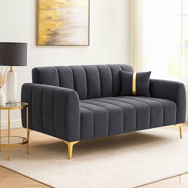 FURNY Harmony 2 Seater Fabric Sofa Set for Living Room Fabric 2 Seater  Sofa