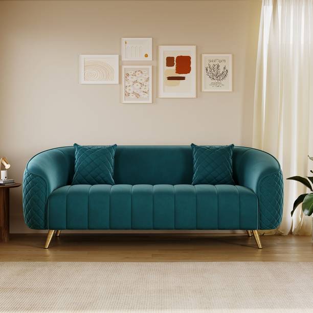 RM HOME Irina Fabric 3 Seater  Sofa
