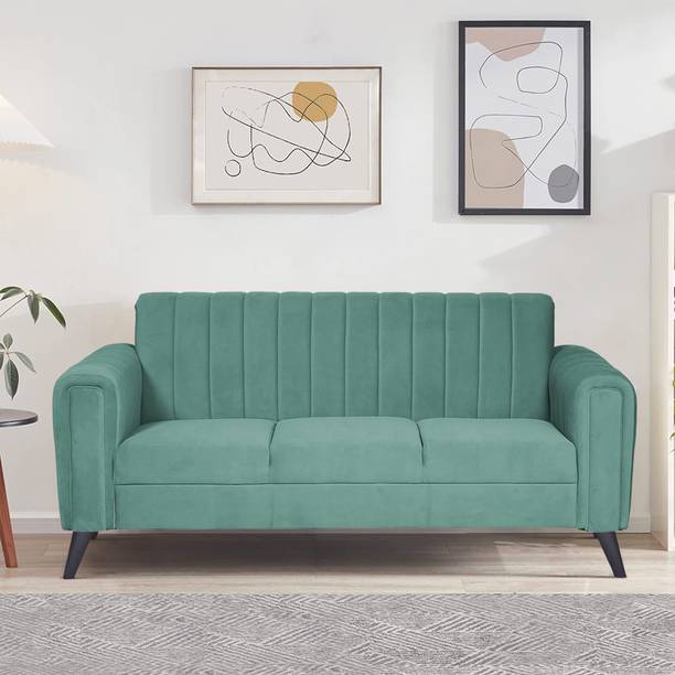 ARRA Andres Three Seater Quilted Back Sofa Fabric 3 Seater  Sofa