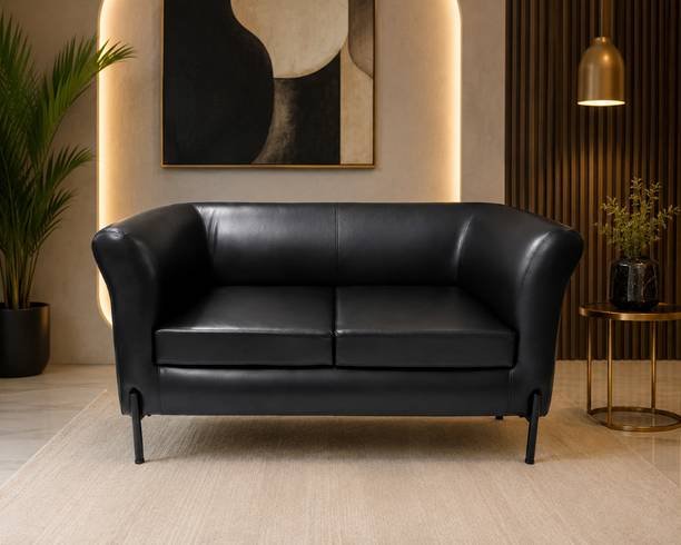 Flipkart Perfect Homes Peach Vegas 2 Seater Sofa Leatherette 2 Seater  Sofa