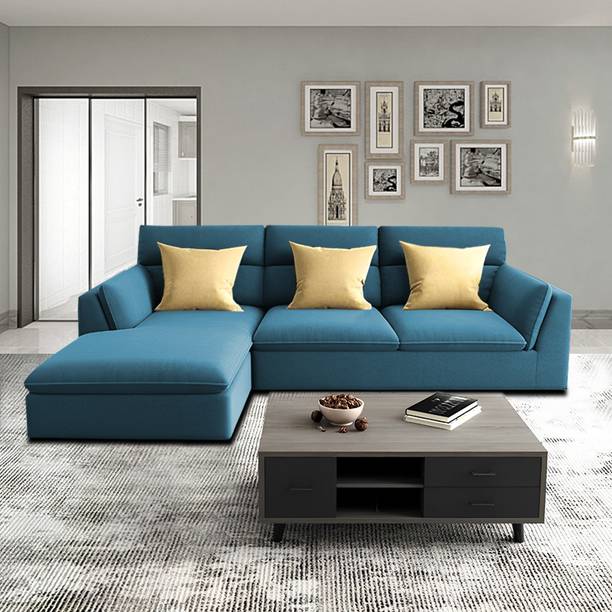 Casaliving Delton Fabric 4 Seater  Sofa