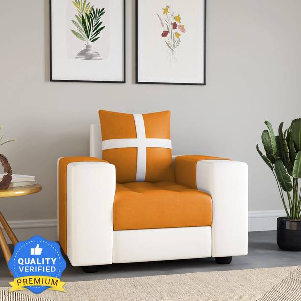 Torque Jamestown One Seater Fabric Couch for Living Room , Bedroom & Office Fabric 1 Seater  Sofa