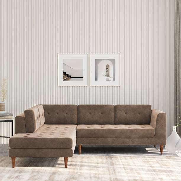 WESTIDO Pan Emirates Fabric 6 Seater  Sofa