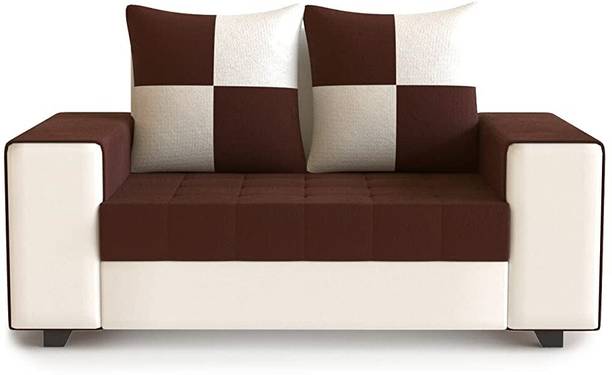 Caradel Forensta 2 Seater Fabric Sofa For Living Room, Bedroom, Office - Brown Fabric 2 Seater  Sofa