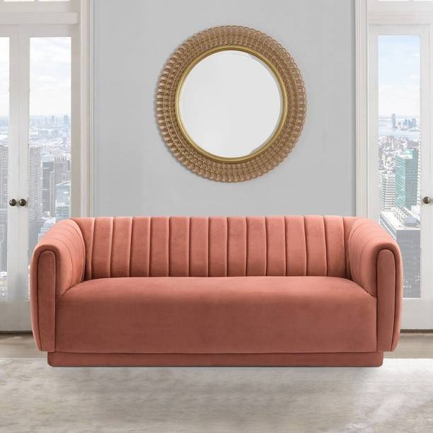 ZUHAIB CRAFTED LEGACY Modern Heavy & Luxuries 3 Seater Sofa for Living Room Guest Room Hotels & Office Fabric 3 Seater  Sofa