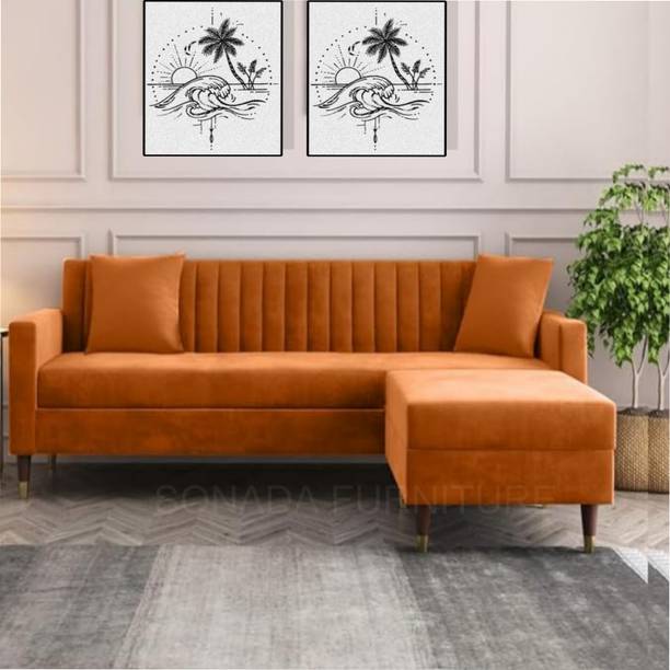 TOPART Sofa Set for Living Room Dedroom Hotel Office Fabric 4 Seater  Sofa