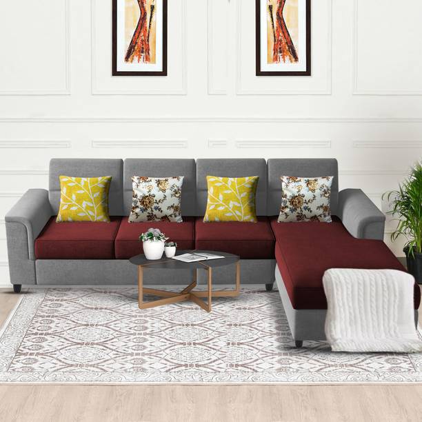 Casaliving Nancy Fabric 6 Seater  Sofa