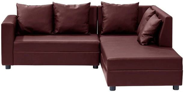 Wakefit Skiver Right Aligned Chaise Fabric 5 Seater  Sofa