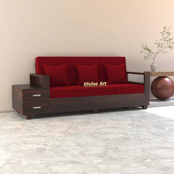 Divine Arts 3 Seater Sofa For Living, Waiting Room/ Office Fabric Fabric 3 Seater  Sofa