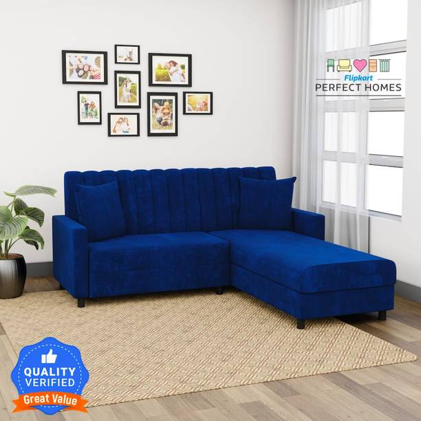 Flipkart Perfect Homes Freya RHS Fabric 5 Seater  Sofa