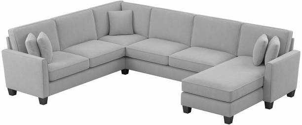 Torque Moscow 7 Seater U Shape Fabric Sofa For Living Room - (RHS, Grey) Fabric 7 Seater  Sofa