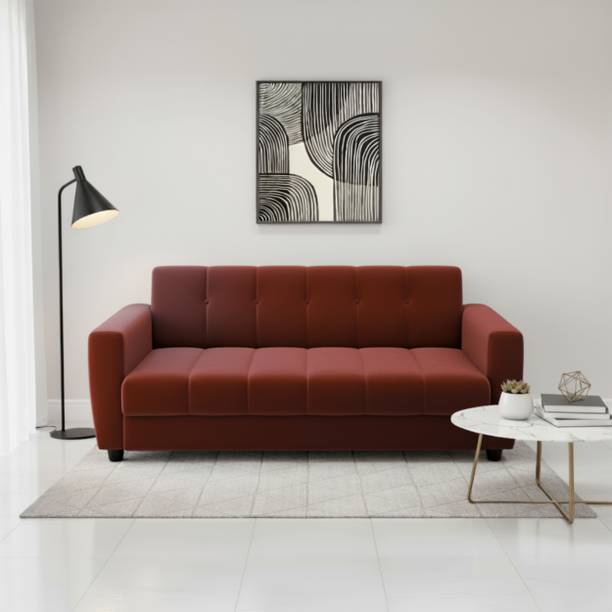 REDCHILLIART Premium Quality Sofa For LivingRomm ll Homell Office Fabric 3 Seater  Sofa