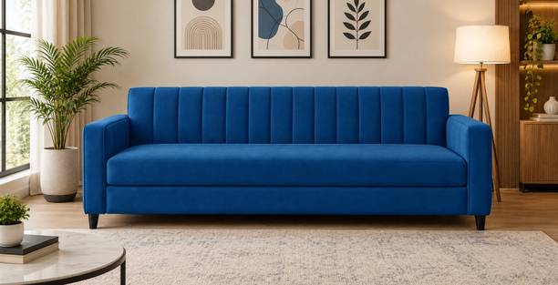 Niyan Furniture Comfort Plus Fabric 3 Seater  Sofa