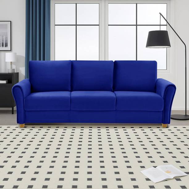 Flipkart Perfect Homes Luxury Comfort & Extra Spacious Wooden Sofa Fabric 3 Seater  Sofa