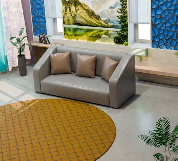 Sekar Lifestyle Essentia Series with Pillows Leatherette 3 Seater  Sofa