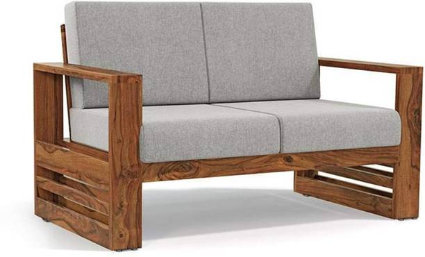Craftvelly Premium Quality Sheesham Wood Sofa For Living Room /Bed Room/Office Fabric 2 Seater  Sofa